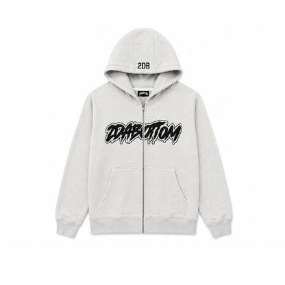 FULL ZIP HOODIE - GREY