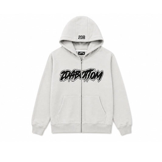 FULL ZIP HOODIE - GREY